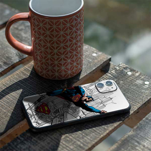 DC Comics Superman Flying Over City Pose iPhone 11 Skin